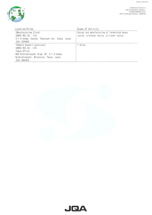 IATF16949 Management System Registration Certificate